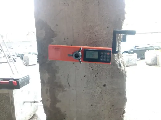 Испытание бетона колонны отрывом со скалыванием